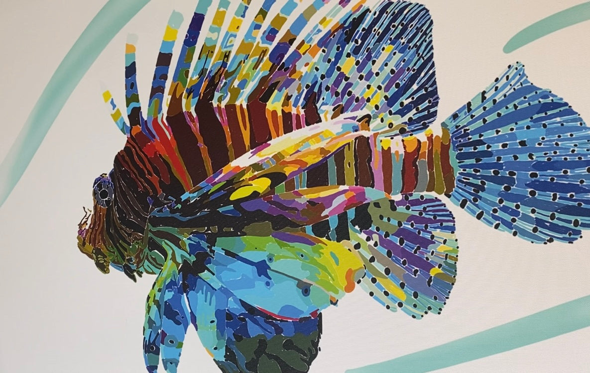 Giclee art on Canvas-Lion Fish